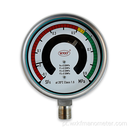 Monitores de densidade de gás SF6 de 100 mm com contatos de alarme combinam função de comutação